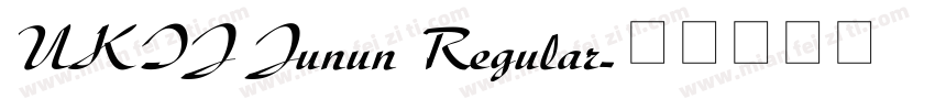UKIJ Junun Regular字体转换
